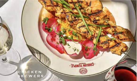 Chicken skewers