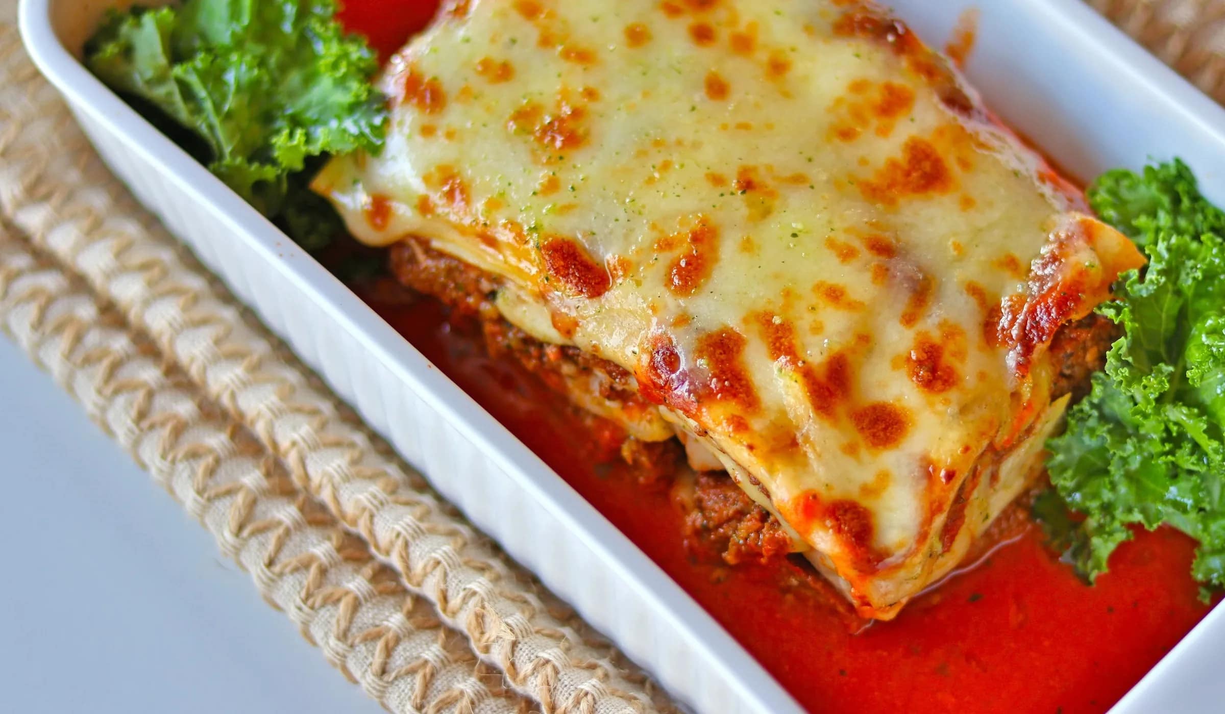 Beef lasagne