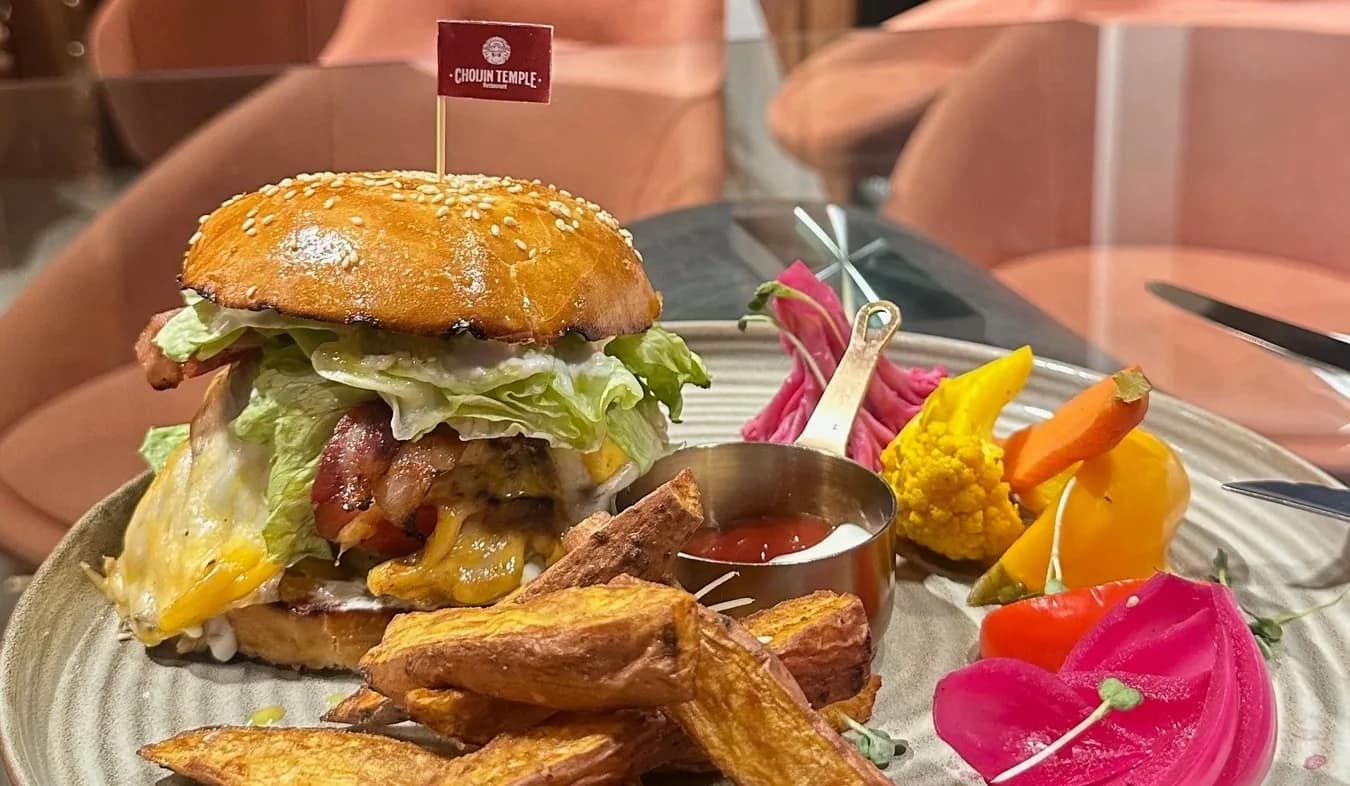 Cheese steak burger