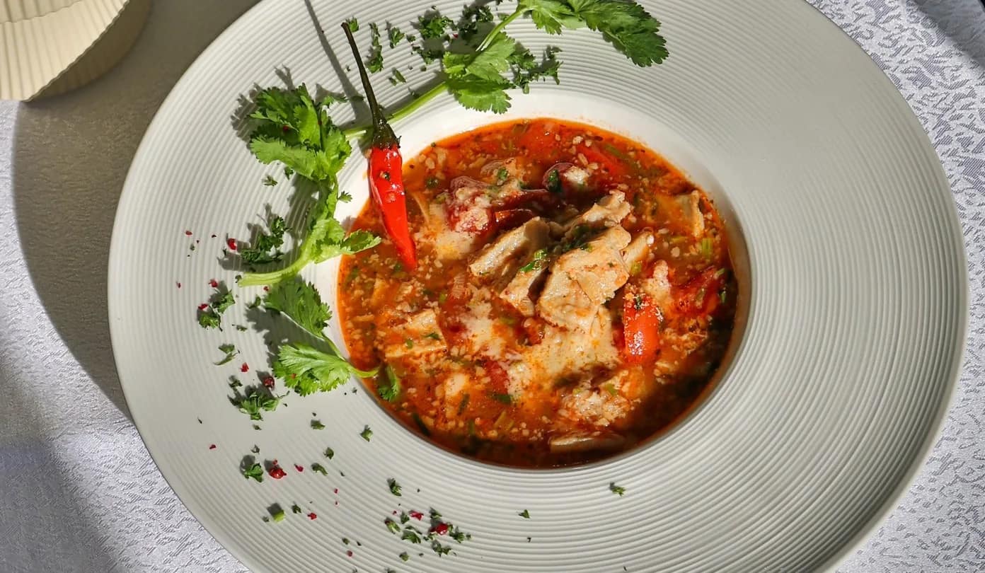 Nomadic beef tripe soup