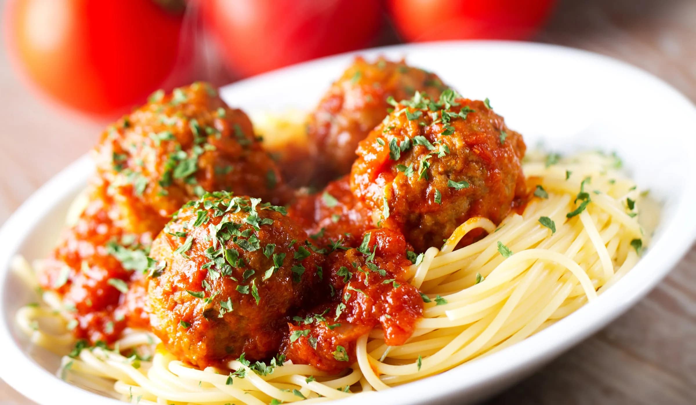 Linguine meatball