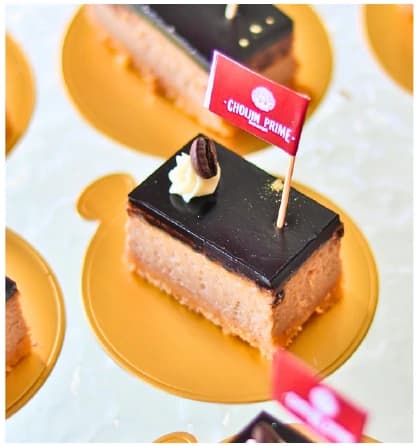 Espresso cheesecake from the Choijin finger food special set menu.