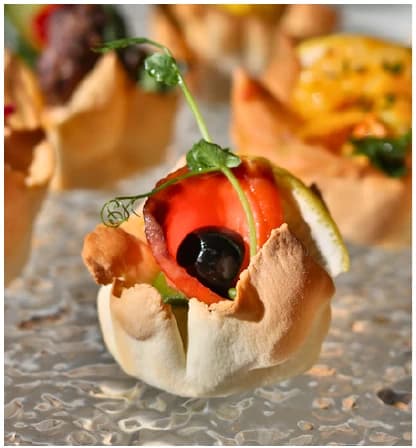 Smoked salmon avocado from the Choijin finger food special set menu.