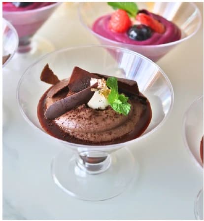 Chocolate mousse from the Choijin finger food special set menu.