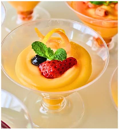 Lemon mousse from the Choijin finger food special set menu.