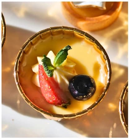 Cream Brulee from the Choijin finger food special set menu.