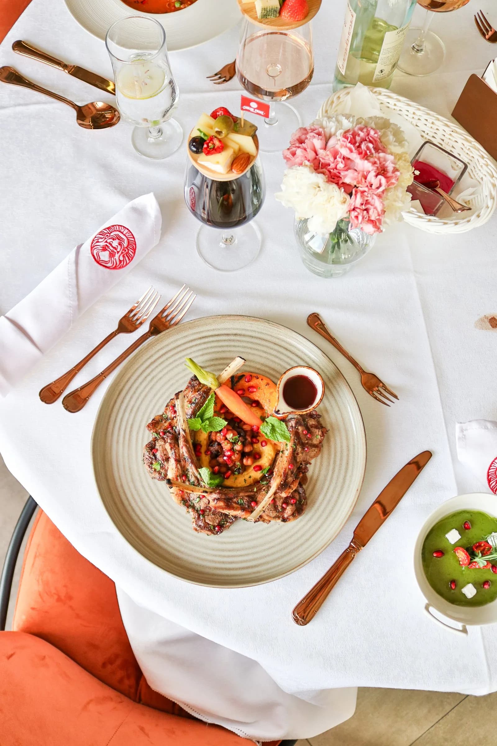 Grilled lamb chops from the Choijin special set menu.